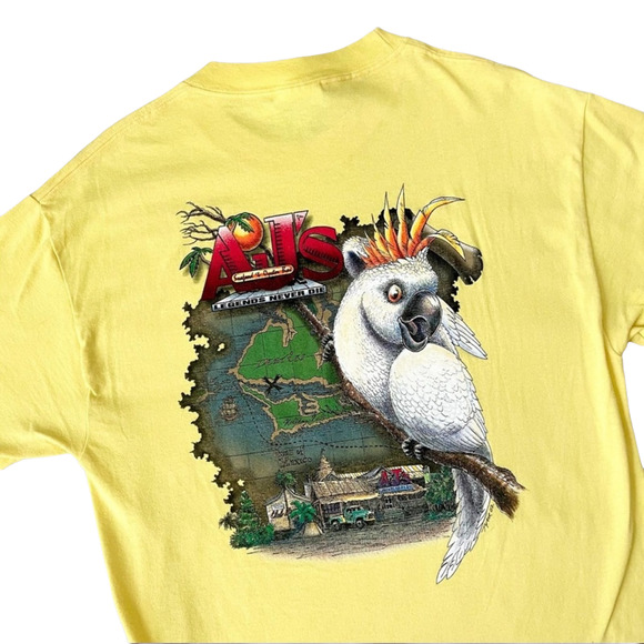 AJs Destin Florida Graphic Tee Bright Yellow - Picture 3 of 7